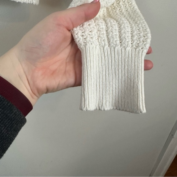 Urban Outfitters | White Button Front Cropped Length Cardigan Size Small - Picture 4 of 6